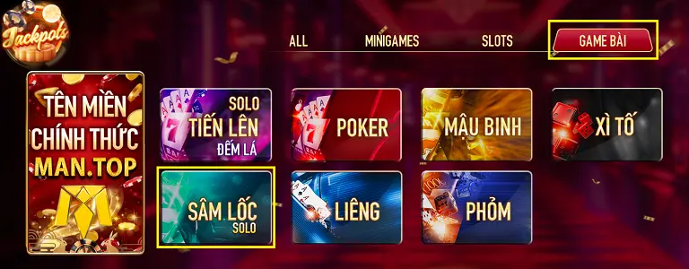 Cách đăng ký cũng như bắt đầu chơi Solo sâm lốc Manclub